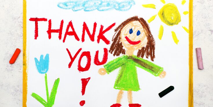 園児が描いたThank Youのお礼の絵｜幼児コース